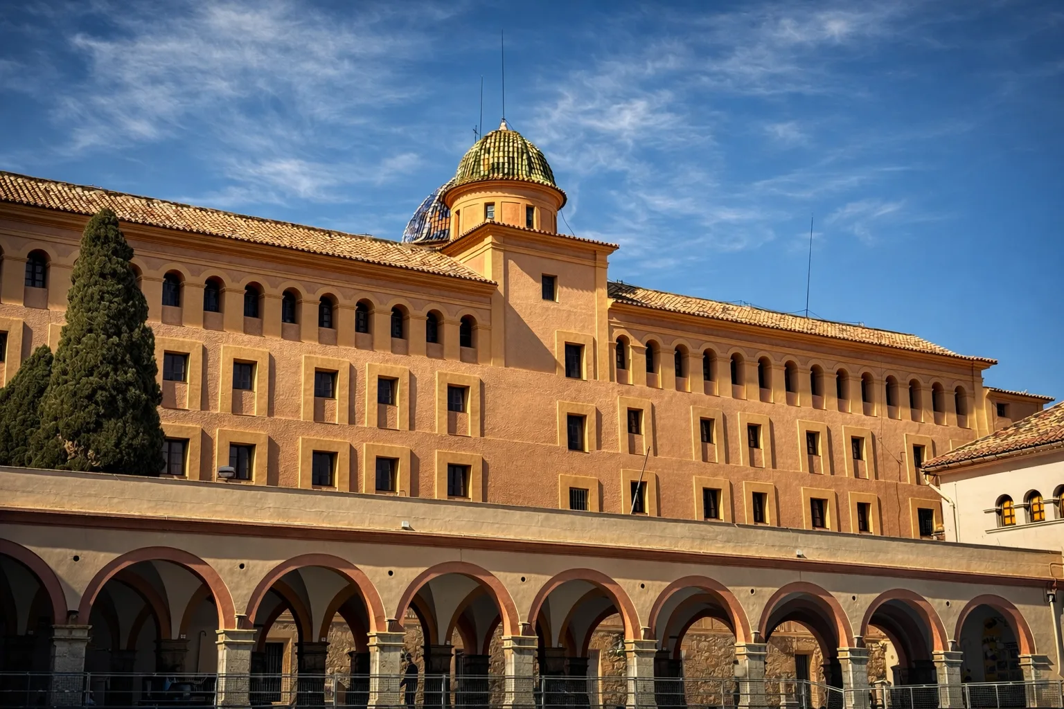 Vista del aulario del colegio
